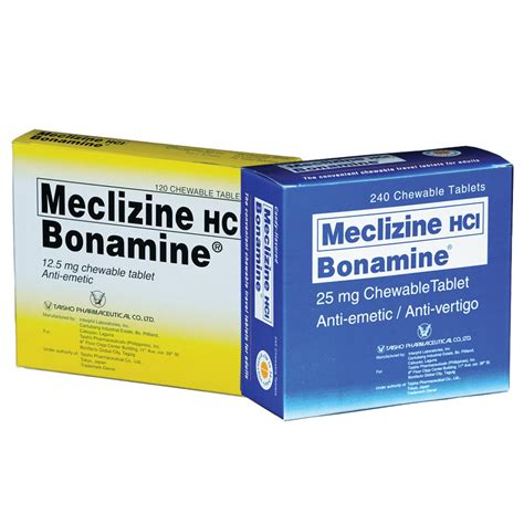 bonamine for vertigo.